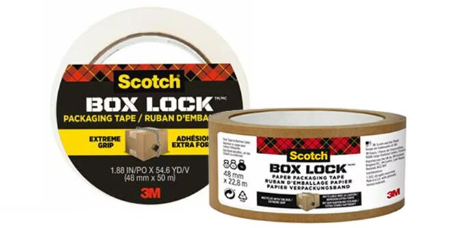 Asortyment taśm pakowych Scotch® Box Lock®
