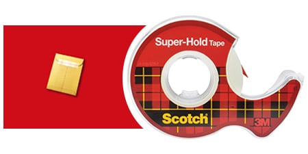 Scotch® Super-Hold Taśma zabezpieczająca i przykład użycia – zaklejanie ważnych dokumentów
