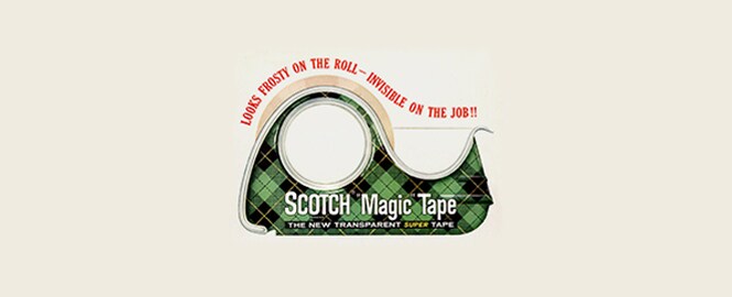 Ilustracja archiwalna taśmy Scotch® Magic™
